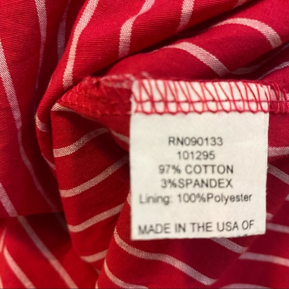 Kendall & Kylie Pacsun Vertical Striped Square Neck Sleeveless Mini Dress Pink M - Picture 6 of 8